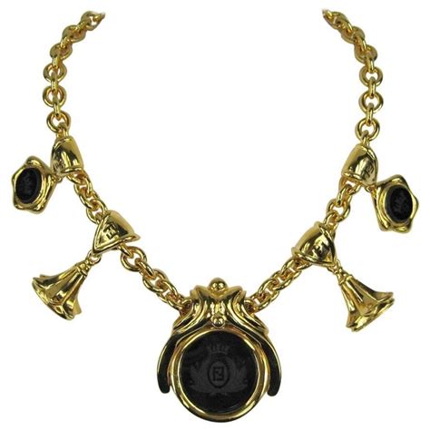 vintage fendi jewelry|vintage fendi necklace.